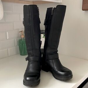 Harley-Davidson Black Heeled Boots